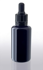 Violettglasflasche mit Pipettenmontur - 30 ml